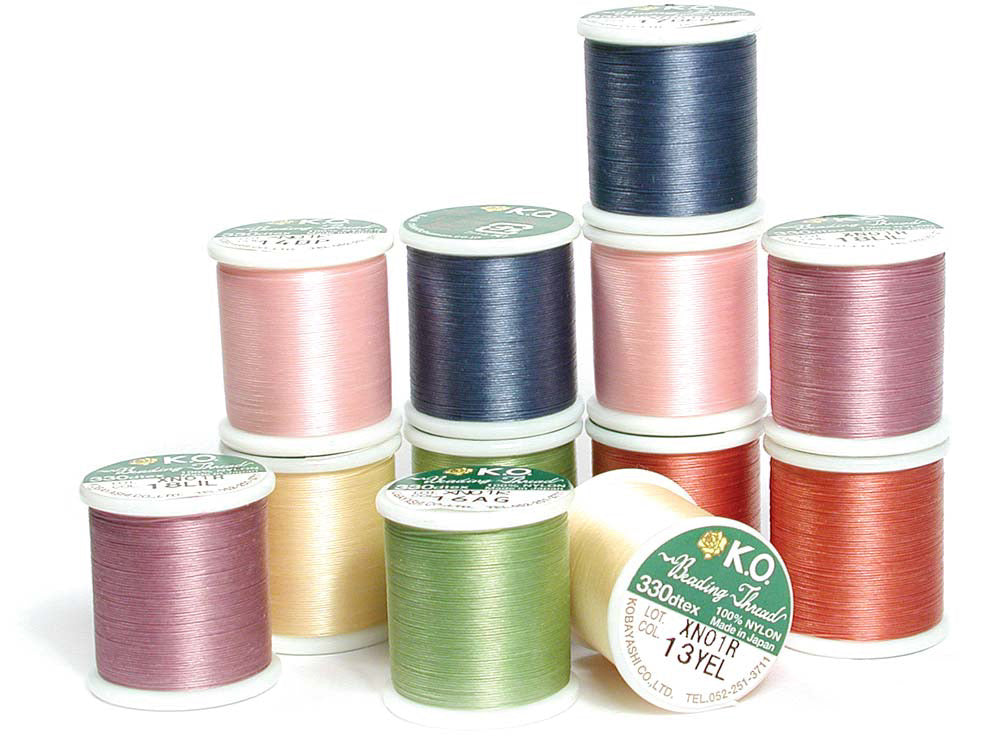 Perlenfaden Nylon gewachst - bead&more