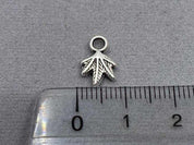 Anhänger Metall "Ahornblatt" 12 mm, Farbe altsilber - bead&more