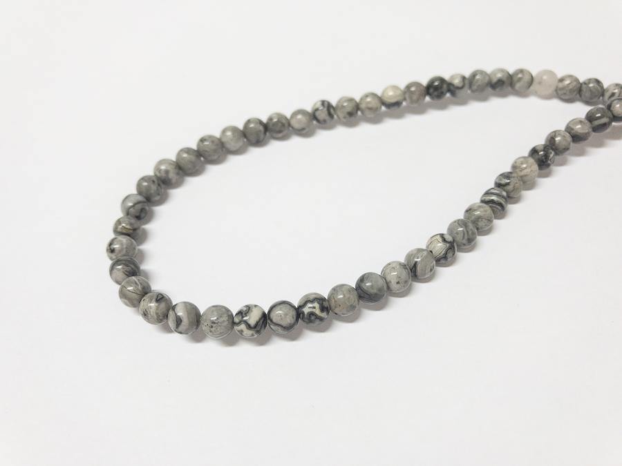 Naturstein Perlen Map Stone 4mm - bead&more