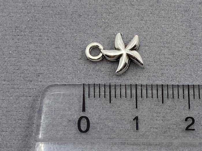 Anhänger Metall "Seestern" 11 mm, Farbe altsilber - bead&more