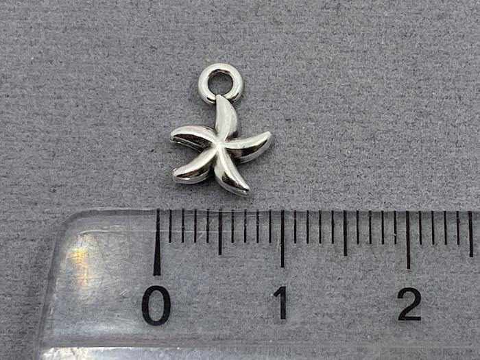 Anhänger Metall "Seestern" 11 mm, Farbe altsilber - bead&more