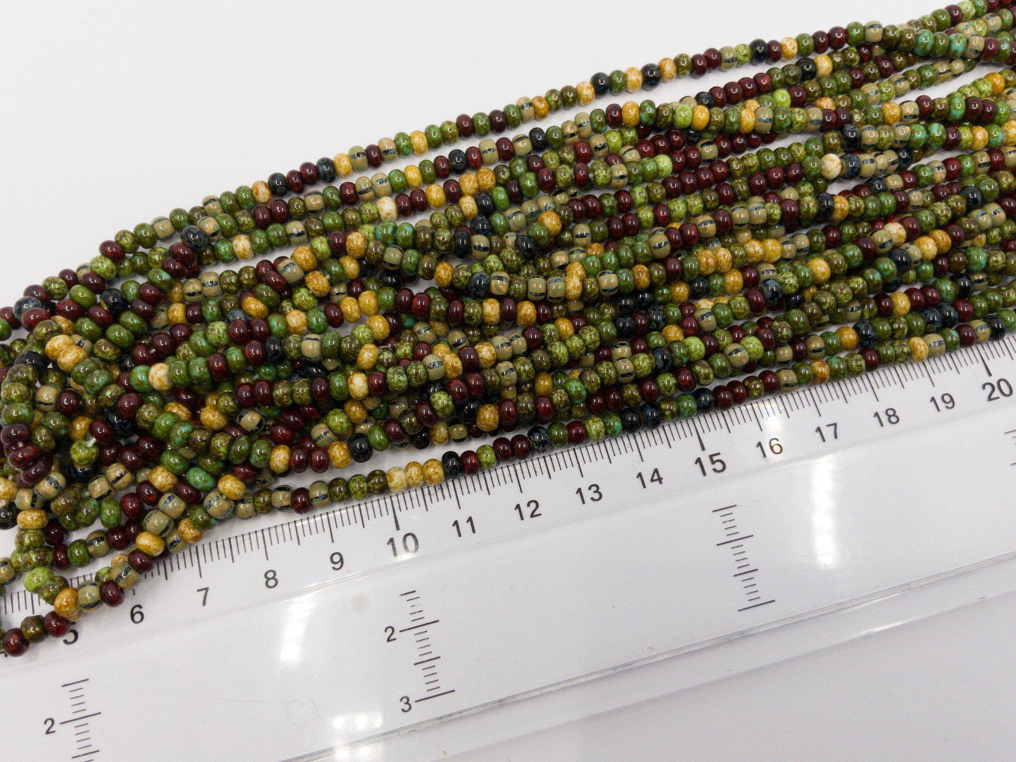 Aged Picasso Glasperlen 4 mm - Farbe Jungle Mix - bead&more