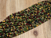 Aged Picasso Glasperlen 4 mm - Farbe Jungle Mix