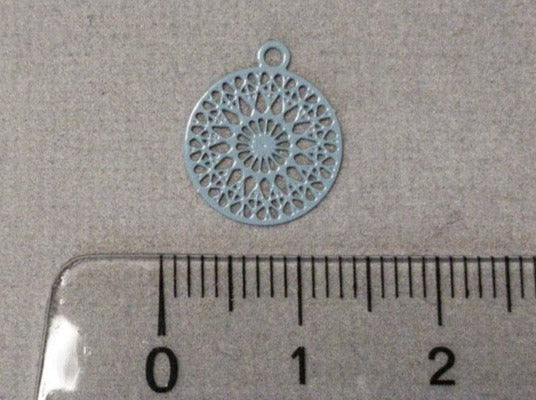Anhänger Metall "Bohemian Mandala", Farbe blau