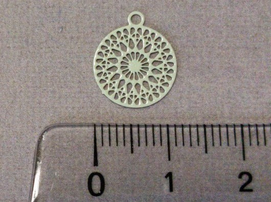 Anhänger Metall "Bohemian Mandala", Farbe mint
