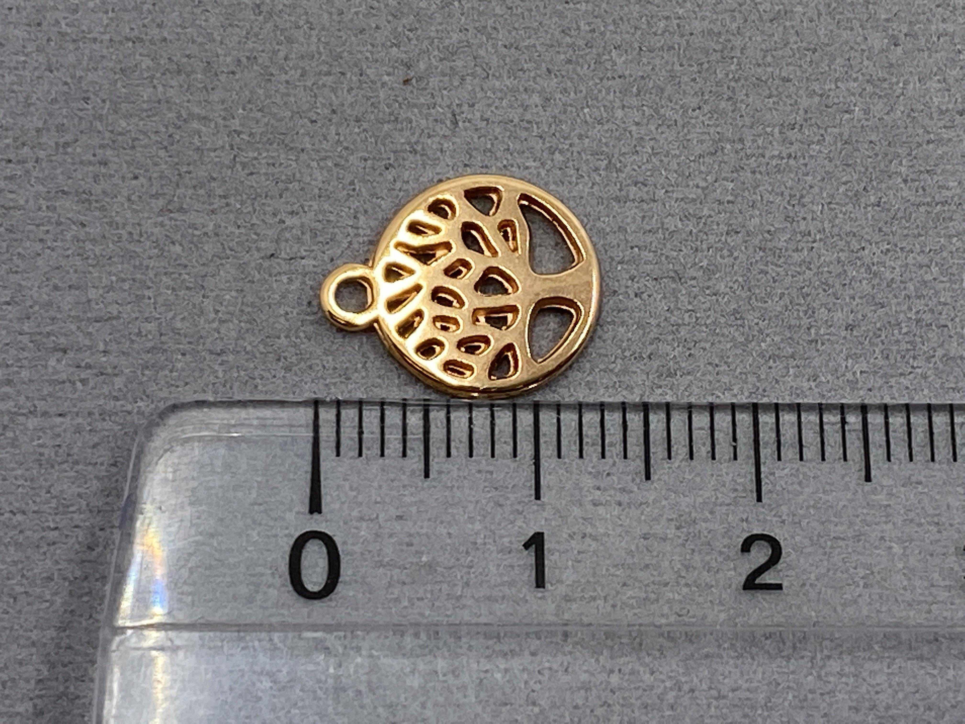 Anhänger Metall "Lebensbaum" 13 mm, Farbe roségold - bead&more