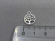 Anhänger Metall "Lebensbaum" 13 mm, Farbe altsilber - bead&more