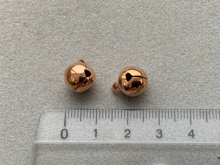 Anhänger Metall "Glöckchen" 13 mm, Farbe roségold