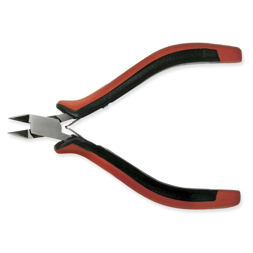 SUPER FINE ERGO SIDE CUTTER RED/BLACK - bead&more