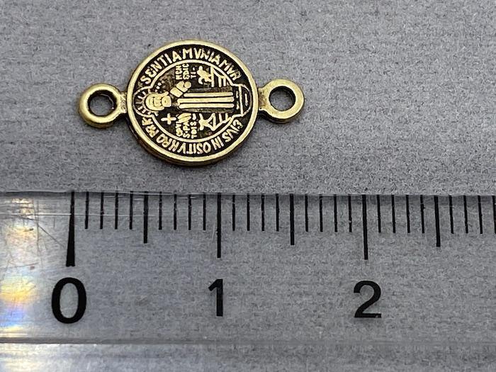 Zwischenteil Metall "Jesus", Farbe altmessing - bead&more
