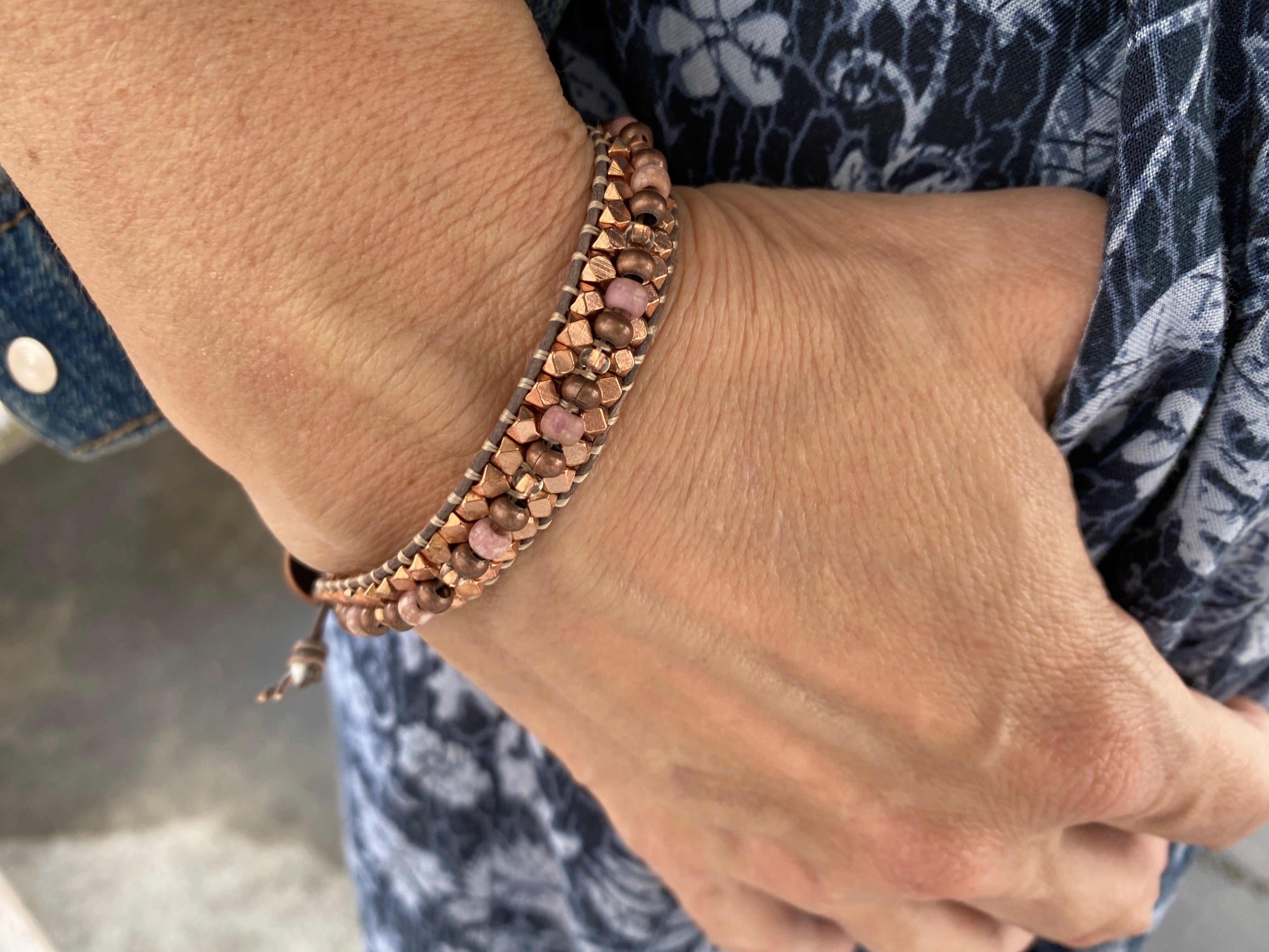 Armband "London Love" - Copper & Rose Mix - bead&more