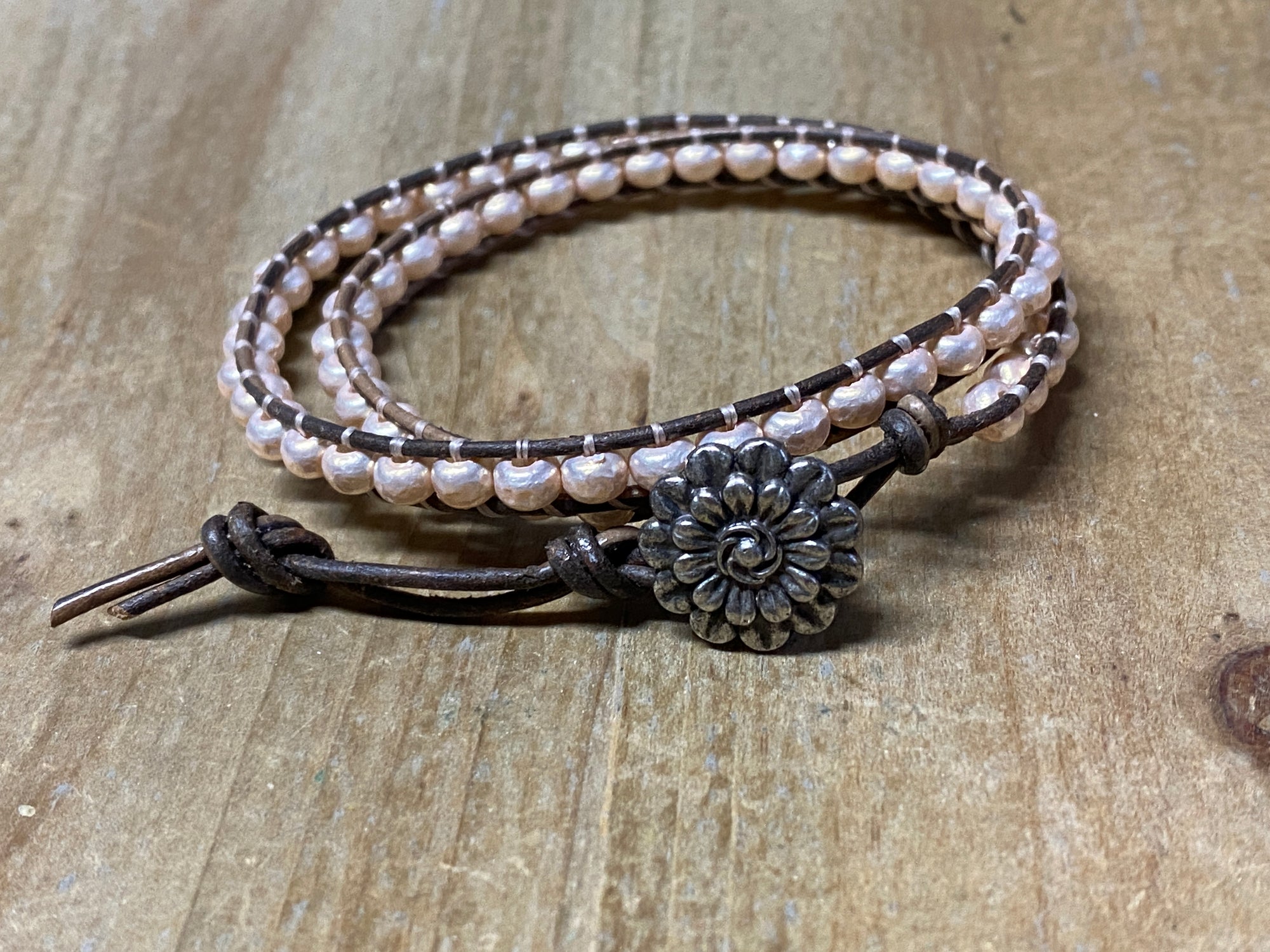 Armband ChanLuu-Style &quot;Baroque&quot; - Farbe Blush Pink