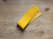 Lanières de cuir 3 cm - coloris 012 jaune moutarde