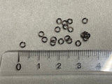 Biegeringe / Jumprings Ø 3 mm aus Metall anthracite - 20 Stück