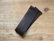 Lederstreifen 3 cm -  Farbe 09 dark brown (Rentierleder)
