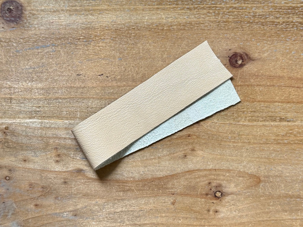 Strisce di cuoio 3 cm - colore 07 beige chiaro