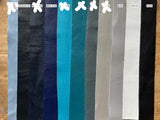 Lederstreifen 3 cm - Farbe blau/weiss/schwarz