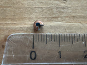 Quetsch-Kaschierperlen - Crimp Covers, 10 Stück - altkupfer mit Blaustich