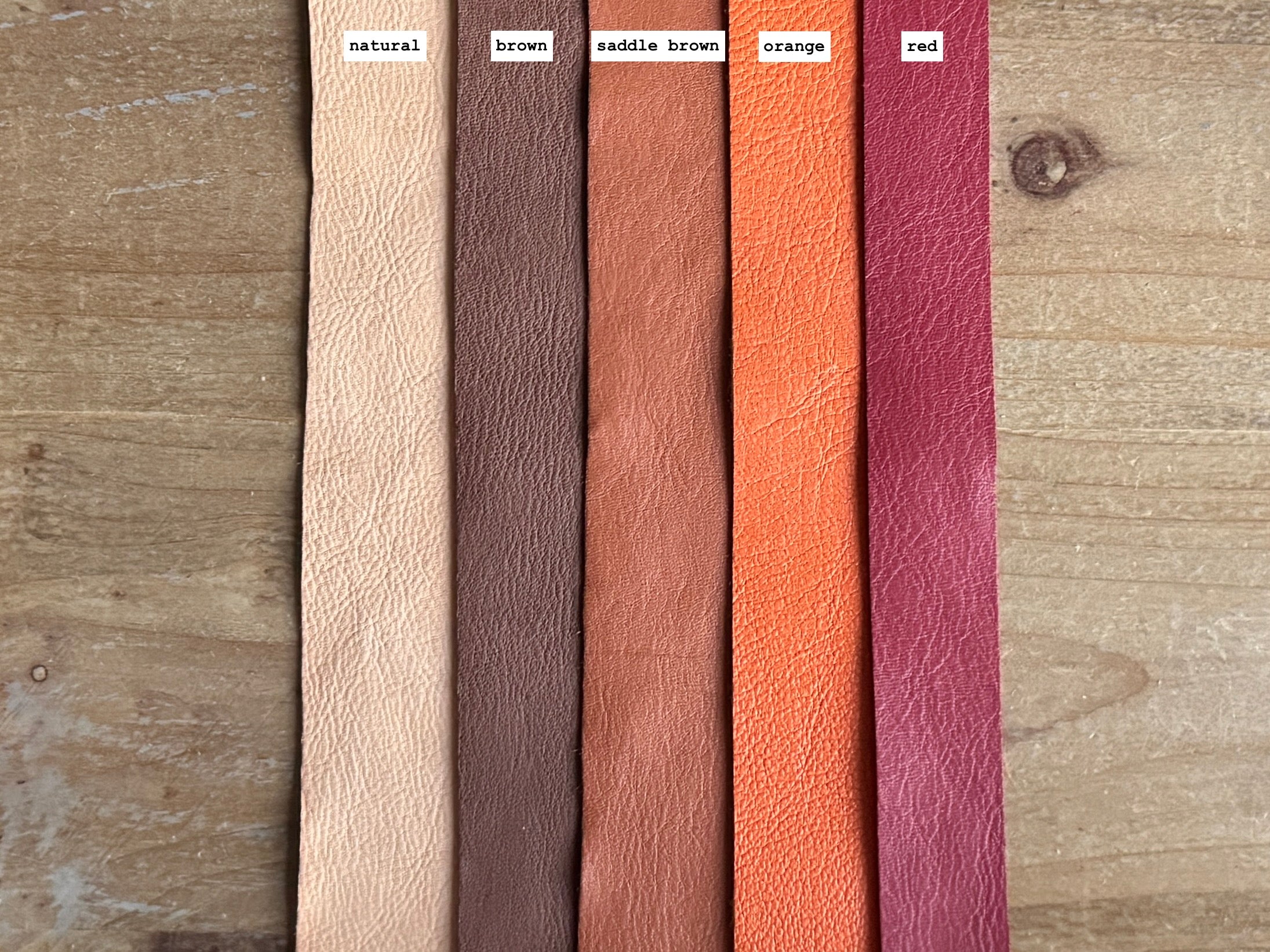 Strisce di pelle 3 cm - colore 06 - 14