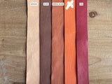 Lederstreifen 3 cm - Farben braun / rot