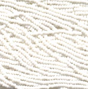 Preciosa Glass Seed Beads - Farbe chalk white