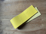 Lederstreifen 3 cm - Farben gelb / grün