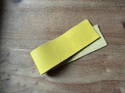 Lanières de cuir 3 cm - coloris 01 citron
