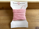 Baumwollkordeln gewachst 1 mm, Farbe 361 rose