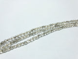 Glasschliffperlen feuerpoliert 4mm, Farbe A11 Crystal Silver Lined
