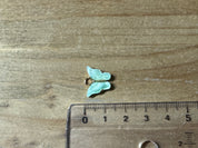 Anhänger Resin "Schmetterling", Farbe light pastel mint, gold