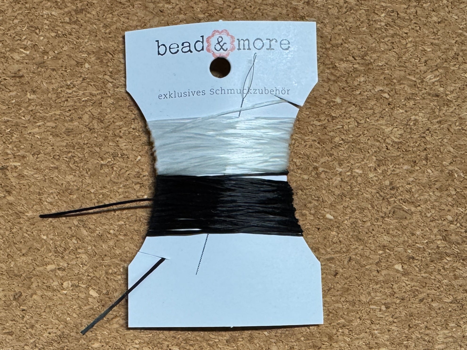 Elastische Faser 0.7 mm - OPELON white & black - je 3 m inkl. Nadel