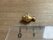 Metallperle "Fisch" 12 mm, gold