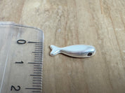 Anhänger Metall "Fisch" 17 mm, silber