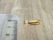 Anhänger Metall "Fisch" 17 mm, gold