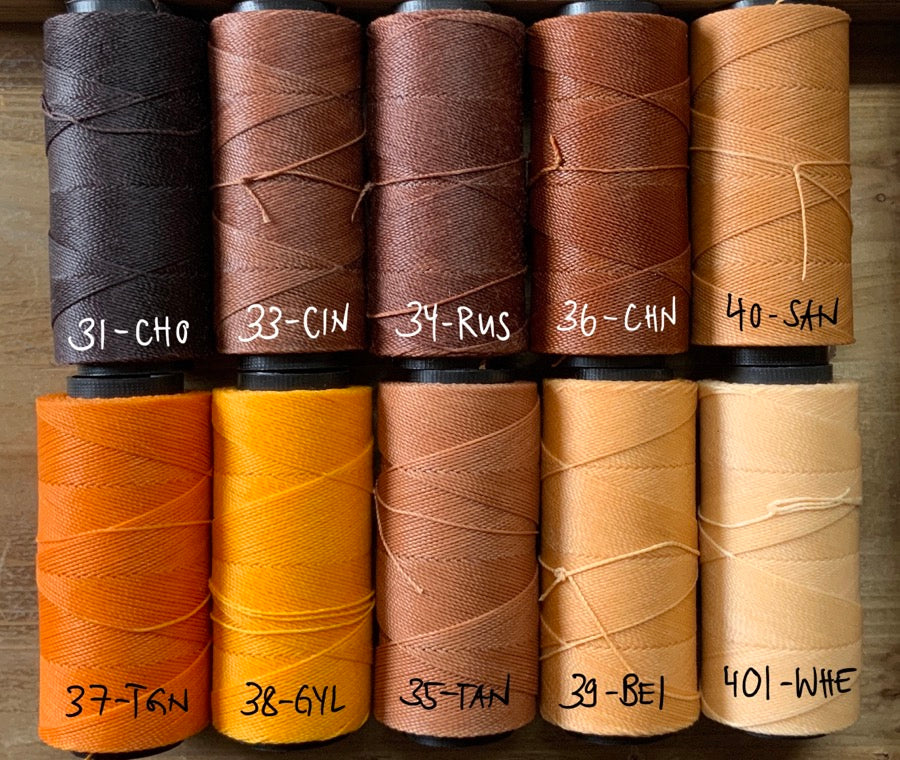 Makramee-Garn 1 mm aus gewachstem Polyester, Farben 32 - 401