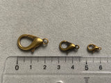 Karabinerverschluss, Farbe altmessing