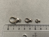 Karabinerverschluss, Farbe silber antik
