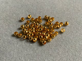 Quetschperlen, Farbe gold