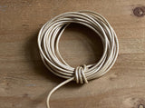 Lederkordel rund 2 mm, Farbe 02 metallic champagne