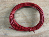 Lederkordel rund 1 mm, Farbe 14 natural red