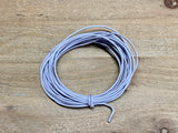 Lederkordel rund 1 mm, Farbe 201 Winter sky