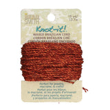 Makramee-Garn 1 mm  aus gewachstem Polyester, Farbe Copper