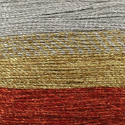 Makramee-Garn 1 mm aus gewachstem Polyester, Farbe MIX10 - Metallics