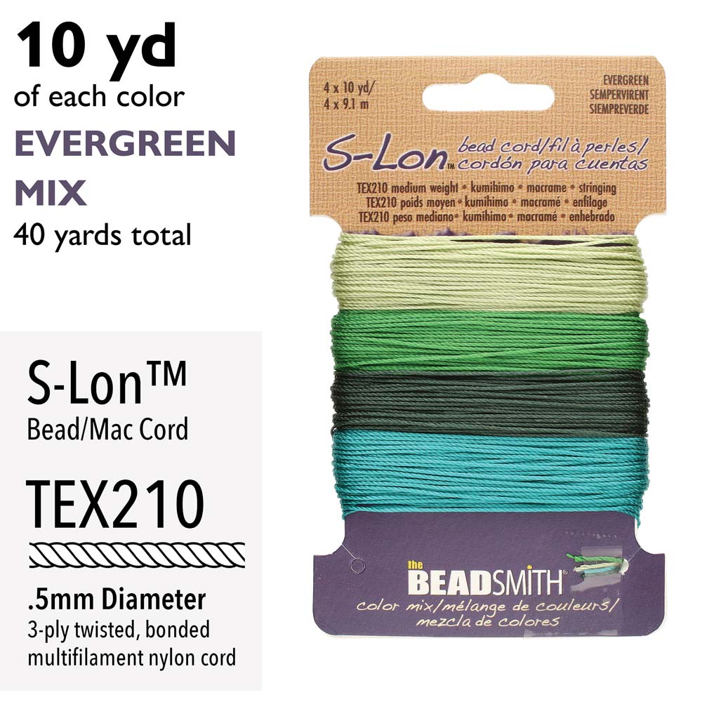 Super-Lon Nylongarn Standard TEX 210, Evergreen Mix