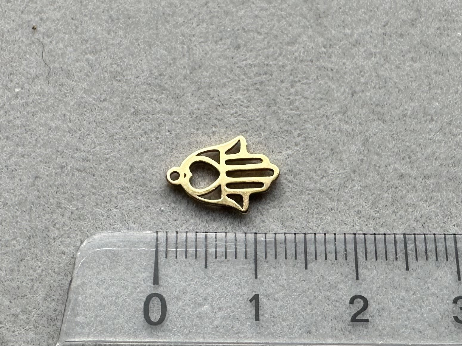 Anhänger Metall "Hamsa Hand", Farbe gold