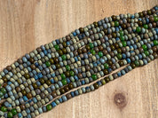 Perles en verre Picasso vieilli 6 mm - couleur Rainforest Mix