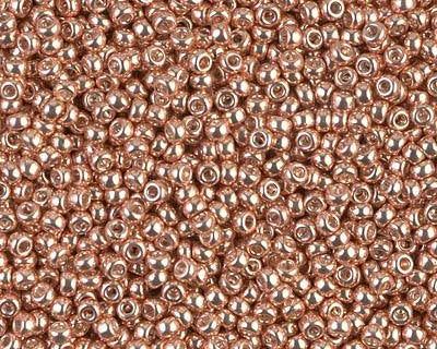 0 Round Seed Bead, Farbe Galvanized Lt Beige - bead&more