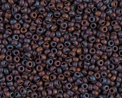 0 Round Seed Bead, Farbe Metallic Dk Rasp Iris - bead&more