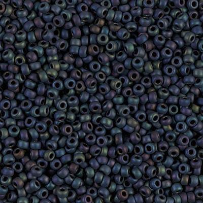 Miyuki 11/0 Round Seed Bead, Farbe Matte Purple Iris - bead&more