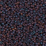 Miyuki 11/0 Round Seed Bead, Farbe Matte Metallic Brown Iris